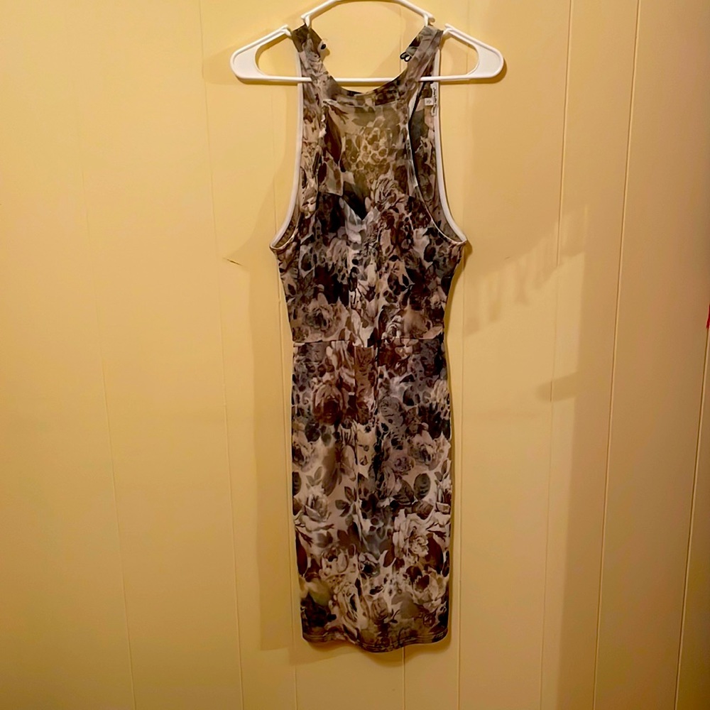Beautiful Grayscale flower print dress